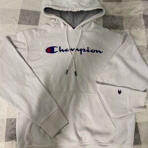 Champion White Hoodie